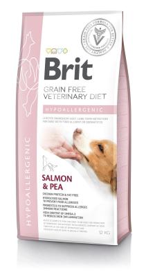 Brit GF VetDiets Dog Hypoallergenic 12 kg при пищевой аллергии с лососем, горохом и гречкой