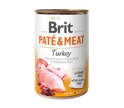Brit Paté &amp; Meat Dog k 400 g з індичкою