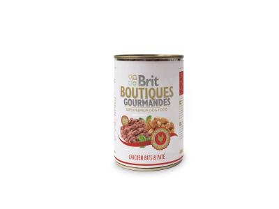 Brit Boutiques Gourmandes 400 г кусочки курицы в паштете
