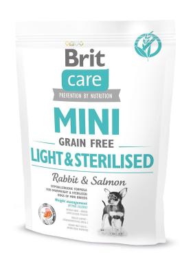 Brit Care GF Mini Light&Sterilised; 0,4 kg (д/собак малых пород) контроль веса