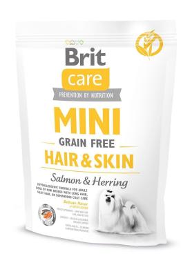 Brit Care GF Mini Hair&Skin; 0,4 kg (д/собак малых пород) здоровая кожа и шерсть