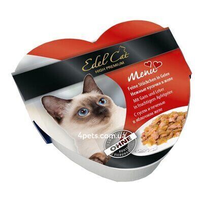 Консервы Edel Cat heart k 85g с гусем и печенью в яблочном желе