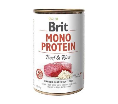 Brit Mono Protein Dog k 400 g з яловичиною і темним рисом
