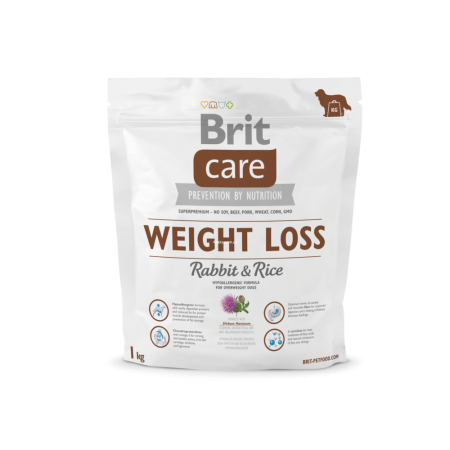 Brit Care Weight Loss Rabbit &amp; Rice 1kg (д/собак с лишним весом)