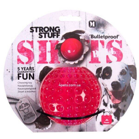 Flamingo Shots Ball ФЛАМИНГО ШОТС ШАР суперпрочная игрушка для собак, резина, плавающая, 9 см