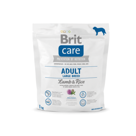 Brit Care Adult Large Breed Lamb &amp; Rice 1 kg (д/собак весом от 25 кг)
