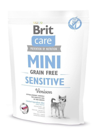 Brit Care GF Mini Sensitive 0,4 kg (д/собак малых пород c чувствительным пищеварением)